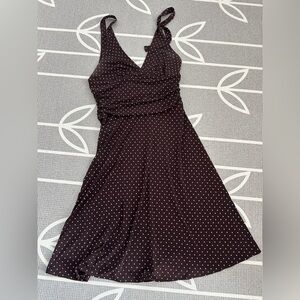 BCBG polka dot halter dress